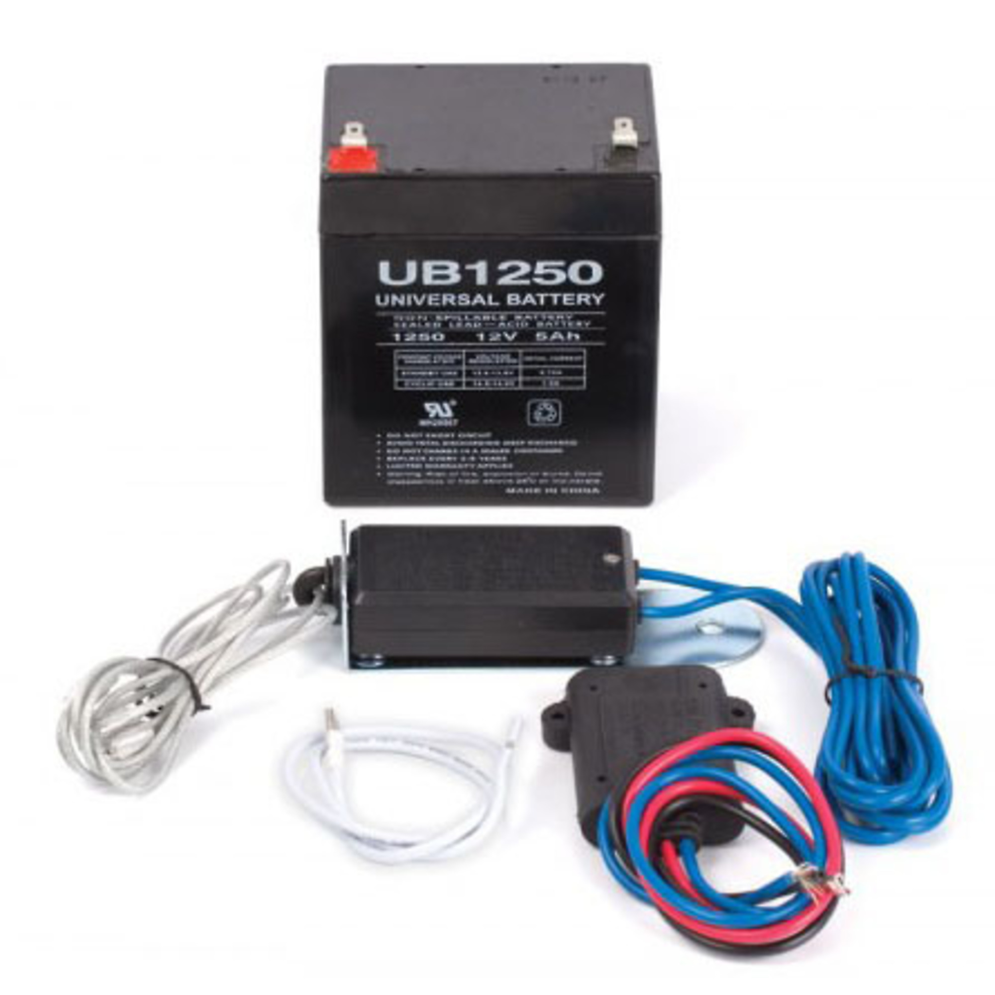 Uriah Products Breakaway Kit with Battery Charger and Switch Package — Includes 12V DC 5-Amp Battery, Model# UE800100